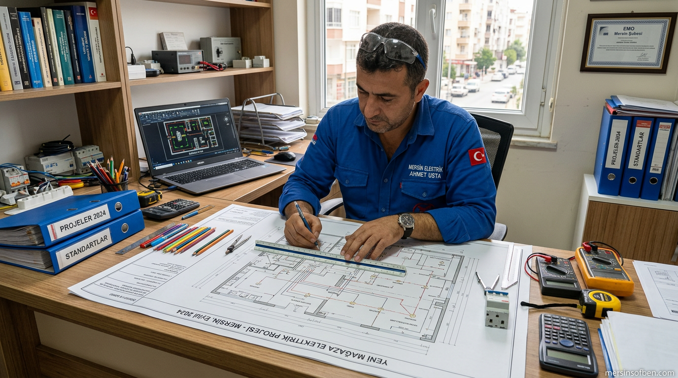 0501 359 03 36 | Dükkan Açılışı İçin Elektrik Projesi Mersin